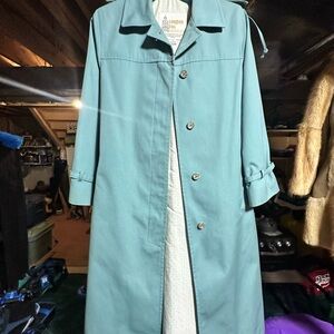 London Fog Women's Aqua Trench Coat